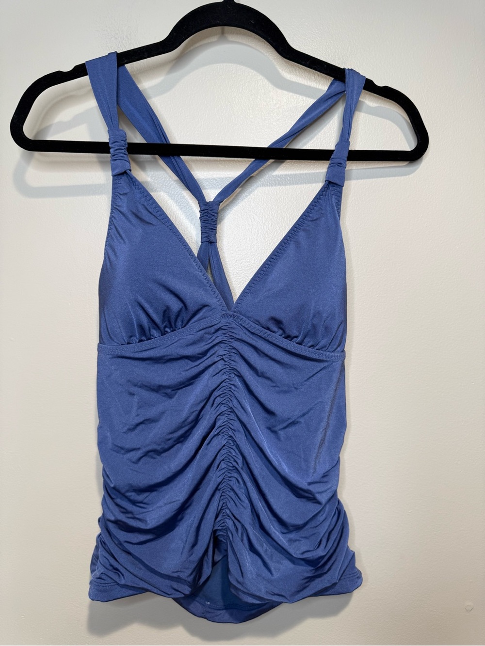 Athleta Aqualuxe 2 piece swim set - storm blue tankini bikini & bottoms **read